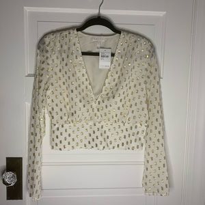 Leith cropped blouse